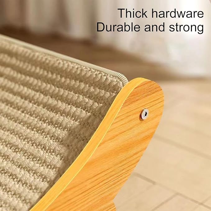 Cat Scratcher, 2 in 1 Cat Scratching Sisal Chair Cat Bed, Wear-Resistant Scratching Bed Lounge Chair Indoor Cat Scratching Board for Furniture Protection, Small