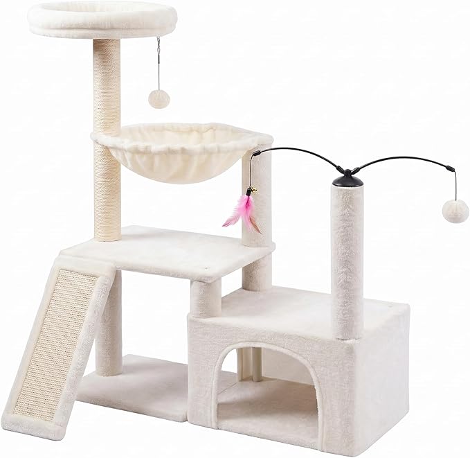 YUNIQUE Cat Tree with Cat Tree (288 Beige)