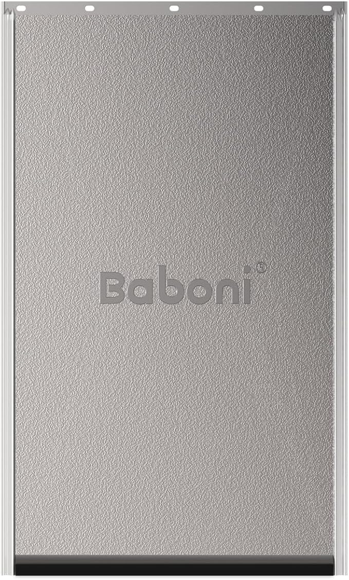 Baboni Replacement Flap for Baboni Plastic Dog Doors Including Screws,Black Magnetic Strip,Medium(8 1/8 in x 12 7/8 in)