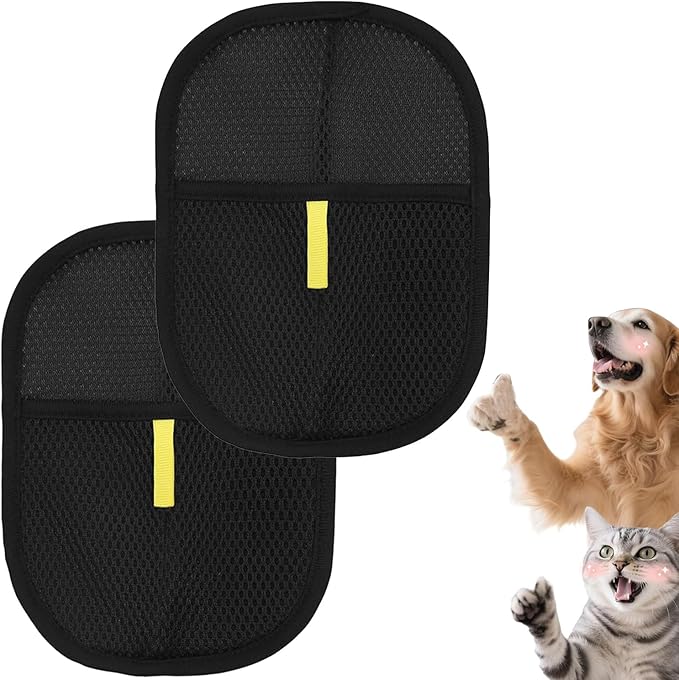 Pet Hair Removal Glove for Cats & Dogs Thickened Strong Pet Hair Remover Glove Reusable Electrostatic Pet Hair Magic Brush Washable De-Shedding Gloves for Couch Clothing Carpet Furniture Seats (1 pcs)