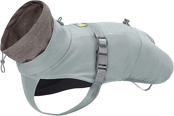 Dog Slip-on Winter Coat, Warm,Lightweight, Adjustable and Easy to Wear for Cold Weather | Waterproof & Windproof Padded Dog Winter Jacket (Glacier Grey, S)
