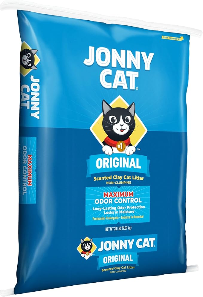 Jonny Cat Original Maximum Odor Control Scented Clay Cat Litter Bag, 20-Pound