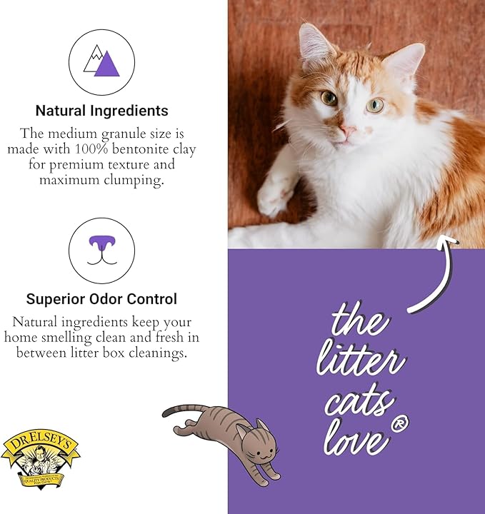 Dr. Elsey's Clean Tracks Clumping Clay Cat Litter, 20 lbs.