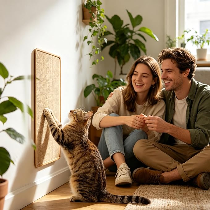 Cat Scratch Pad | Adhesive Furniture Protection Scratching Board,Sisal Indoor Cat Scratcher | for Home Apartment Farmhouse Bedroom Balcony Sofa Bed Floor