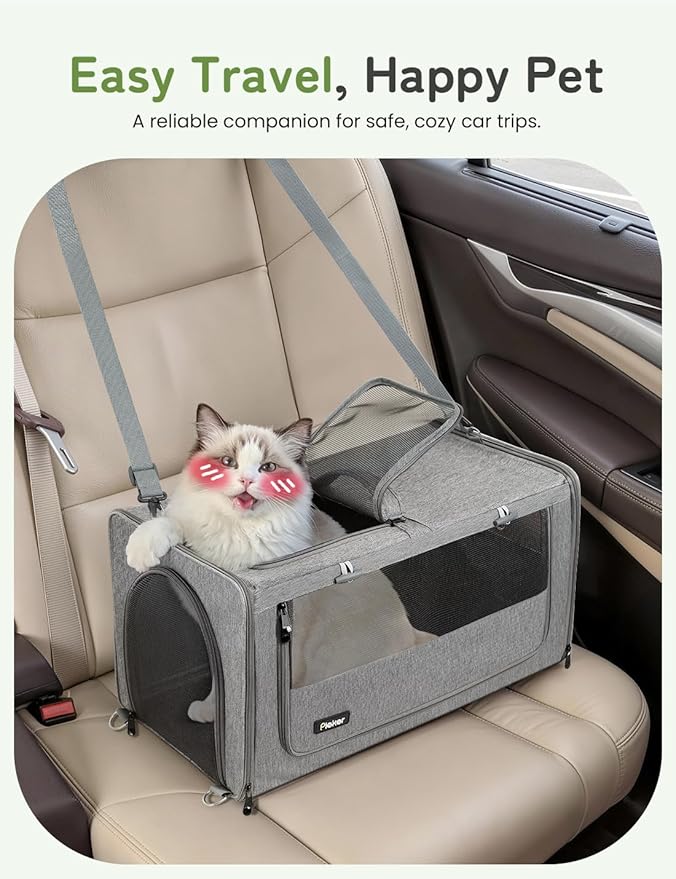 Pet Carrier for Small/Medium Cats Up to 22lbs, 4 in 1 Multi-Level Door Hanging Cat Tree Tower Condo for Indoor Cats, Collapsible and Tool-Free Assembly, Fits Doors <86in H