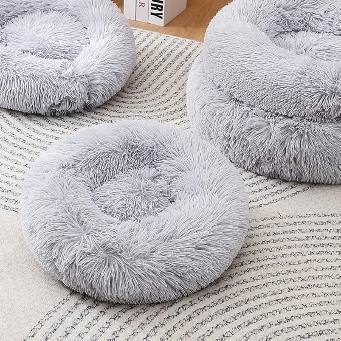 Donut Dog Bed Cat Beds for Indoor Cats Puppy Bed Small Dog Bed Warm Pet Bed Kitty Bed Bunny Bed Large Rabbit Bed for 5Kg