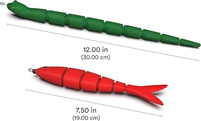 Playology Cat Toys | Interactive Toy Teaser Fish & Snake Cat Toys for Indoor Cats | Toy Made from Non Toxic Materials