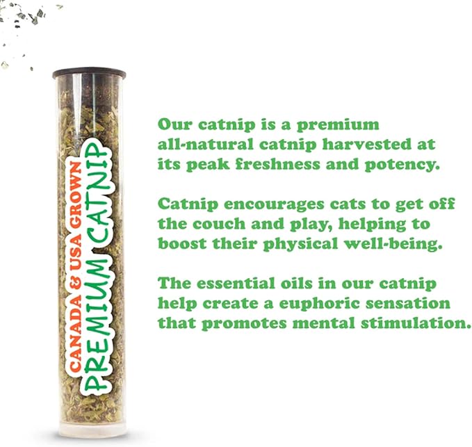 Meowijuana Chameleon Jump 'n' Jamb Door Hanging Cat Toy and Honeysuckle Haze Catnip Blend | Refillable Interactive Catnip Toy | Catnip Grown in North America