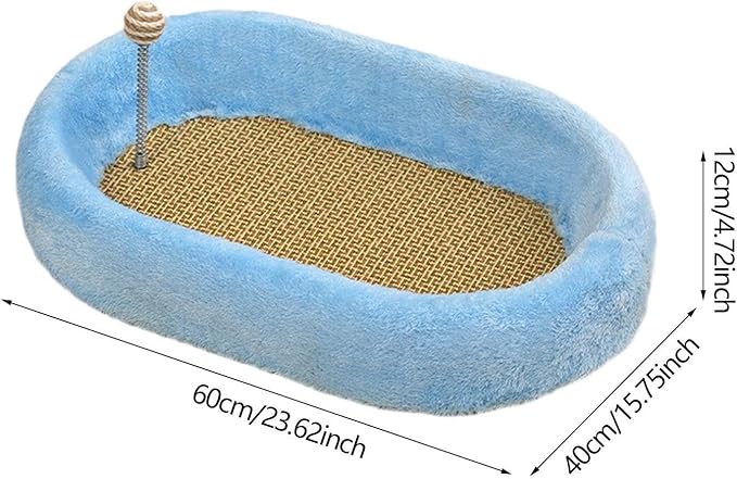 Cat Scratcher Pad Kitten Bed Sofa Protection Play Furniture Protector Training Toys Cat Scratching Board Cats Scratching Pad- Blue
