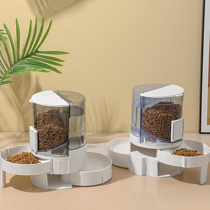 Pet Feeding Bowl Cats Water Dispenser Food Feeder Treat Bowl Automatic Dog Houseware Watering Supplies for Cats for Pets
