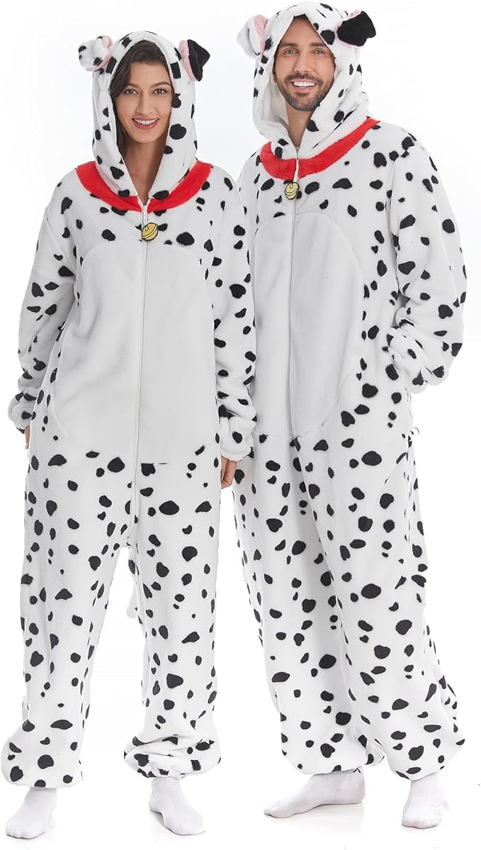 HSCTEK Fuzzy Teddy Fleece Adult Onesies Pajamas - Teen Long Sleeve Zip Up Hooded Blanket Sleep - One Piece Costume