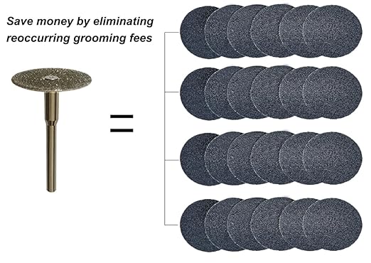 for Dremel 7760-PGK Pet Nail Grooming Sanding Discs - Professionally Designed for Pet Nail Grooming - Fit for Dremel 8240, 8250, 8220, 3000, 4000 and 4300 Paws Grooming, 3pcs