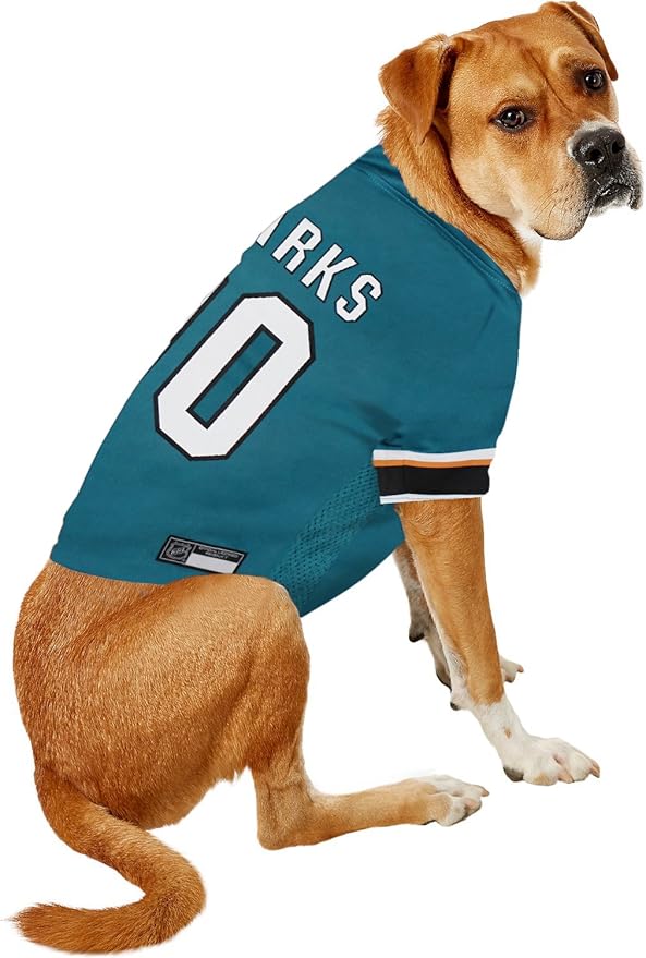 Pets First NHL San Jose Sharks Jersey for Dogs & Cats, X-Small. - Let Your Pet Be A Real NHL Fan!, X-Small Hockey Jersey (Pack of 2)
