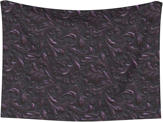 Cat Dog Blanket Deep Aubergine Metallic Foil with Organic Swirl Ultra Soft Warming Mat for Indoor Pet Beds Furniture 27.6 X 19.7inch