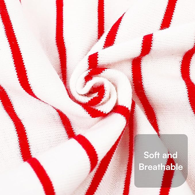 Dog Striped Shirts for Extra Small Dogs 2 Pack, XS Dog Sleeveless Striped Vests Dog Pullover T-Shirts Lightweight Puppy Kitten Tank Top Cat Tee for Chihuahua, RedBlack-XS
