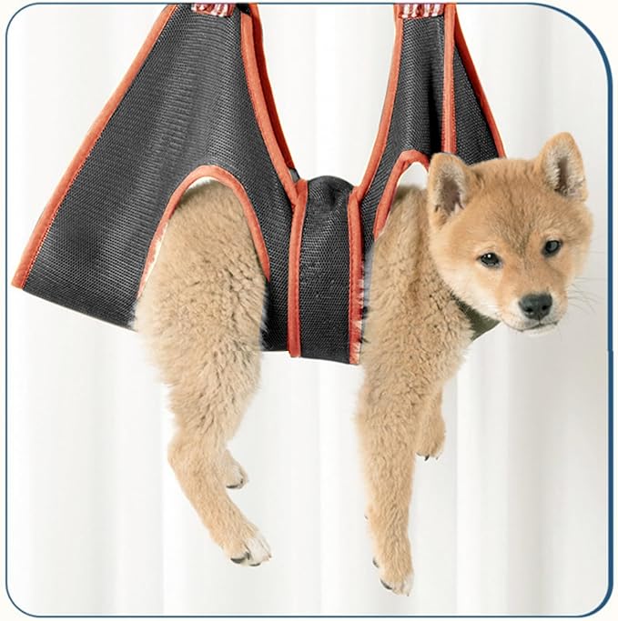 Cat and Dog Grooming Hammock with Safety Belt for Nail Clipping、Grooming,Cat Bathing Bag for cat Nail Trimming,Cat Claw Care Bag, Dog Grooming Harness（S,Be Sure to Check The Size Chart）