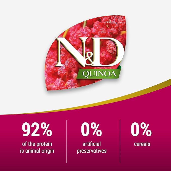 Farmina N&D, Quinoa Digestion Lamb Quinoa Fennel and Mint Recipe Dry Cat Food, 3.3lb