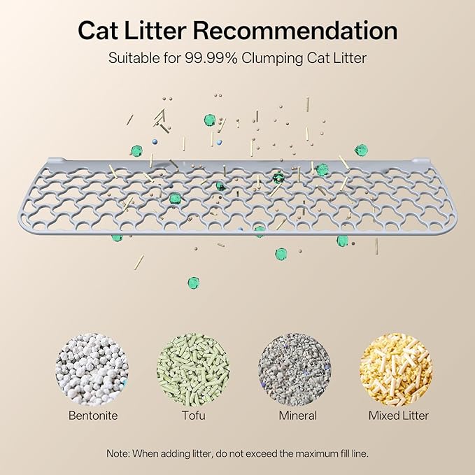 UBPET Automatic Litter Box, 106L Extra Large Self-Cleaning Cat Litter Box for Multiple Cats, Smart App Control, Odor-Control System, Anti-Pinch Safety Design, Includes Waste Bags and Deodorizer Blocks