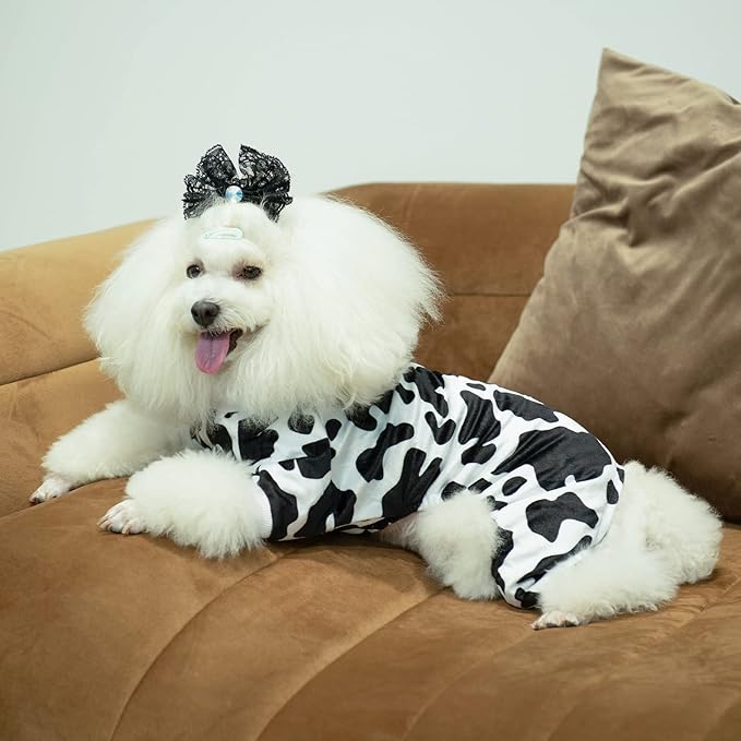 CuteBone Dog Pajamas Costumes Fleece Pet Clothes Puppy Onesie Winter Holiday Cute Cat Jammies Keep Your Pet Warm in the Cold Weather P222L