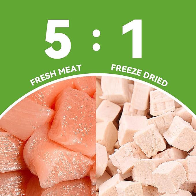 OPET Freeze Dried Cat & Dog Treats, Single Ingredient Chicken Bites for Cats & Dogs, High Protein Pet Training Treats (1.76 oz, Chicken)