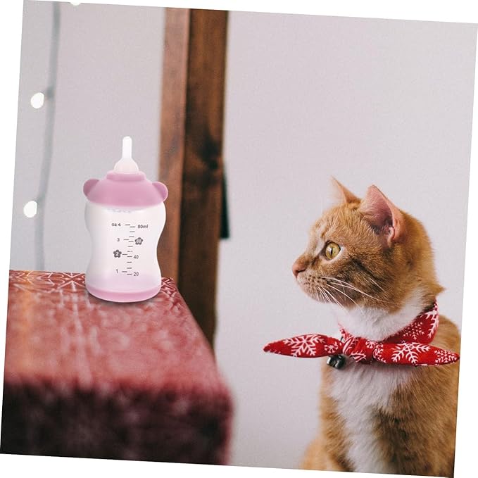 Toddmomy Pet Nursing Bottle Set for Cats Puppies Feeding Watering Supplies Small Animal Accessories
