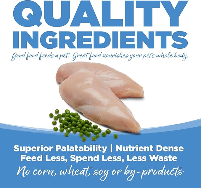 NutriSource Pure Vita Grain Free Cat Food, Chicken and Peas, 12LB