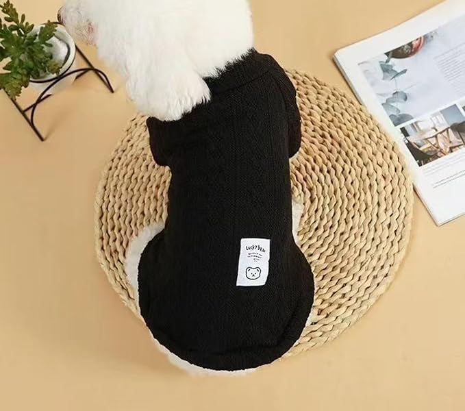 Kitten Clothes, Dog Cat Sweaters Pet Puppy Knitwear Costume Fall Winter Coat for Small Medium Cats Dog Girl Boy Fit 2.2-23lb