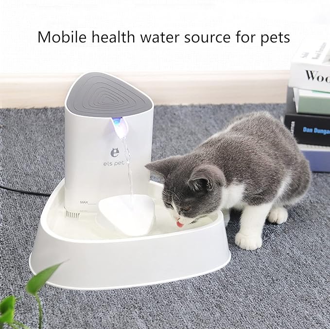 Pet Smart Drinking Fountain Active Oxygen Circulation Silent Feeder Cat Dog Led Light Drinking Fountain Quad Filter Feeding