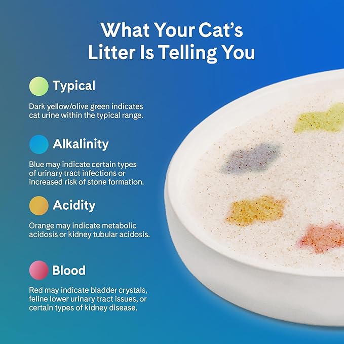 PrettyLitter Health Monitoring Cat Litter (Unscented, Non Clumping) | Lightweight & Low Tracking, Color Changing Silica Gel Crystals, Advanced Odor Control — 6 Lbs, Pack of 2 (Up to 2 Month Supply)