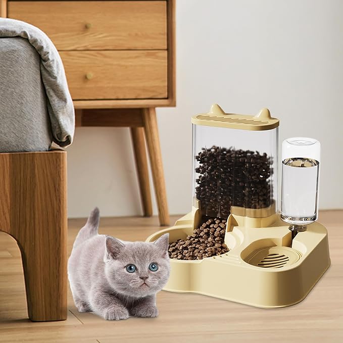 Automatic Dog Feeder – Large Capacity Pet Food Bowl, Programmable Cat Treat Dispenser | Durable Longtail Feeder Accessory for Dogs Cats Home Office Pet Care