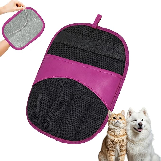 Premium Pet Hair Remover Glove for Dogs & Cats Electrostatic Upgraded Reusable Grooming Mitt Gentle Deshedding Brush for Shedding Easy Clean & Durable