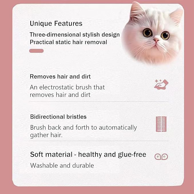 2Pcs Pet Hair Removal Gloves, CTEWRT Pet Hair Remover Gloves for Cats & Dogs, 2025 New Upgraded Animal Fur Removal Tool, Electrostatic Pet Hair Removal Gloves Brush, Reusable Pet Hair Remover Glove