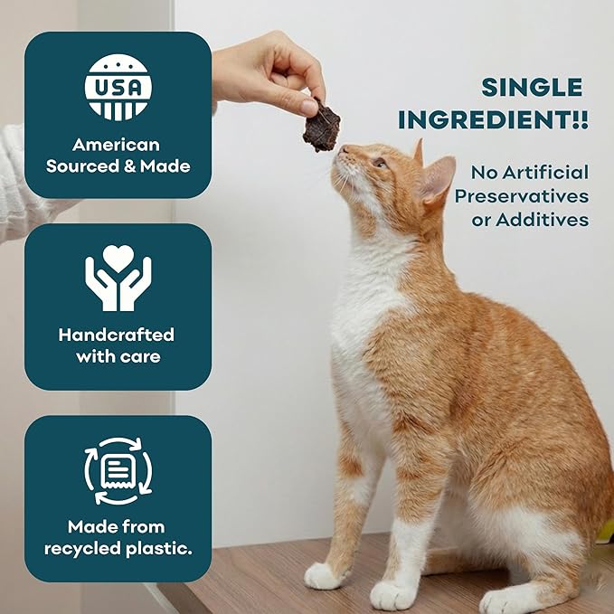 Skona PetFood Premium Chewy Dehydrated Pork Heart Jerky for Dogs & Cats, 1 lb of Pork Heart Dehydrated to 4 oz, Single-Ingredient High Protein Training Treats, Supports Heart, Eye & Dental Health, USA