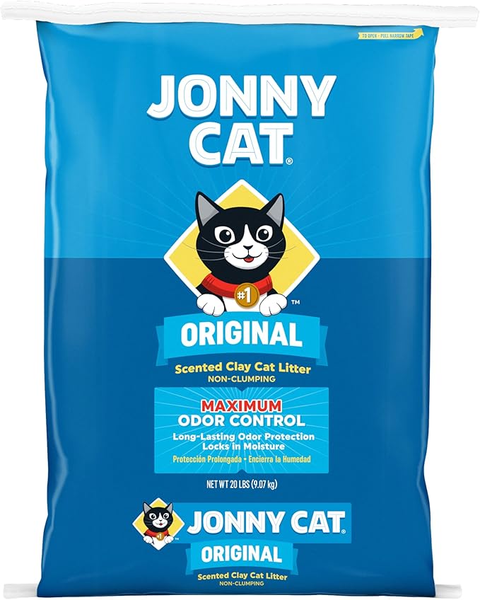 Jonny Cat Original Maximum Odor Control Scented Clay Cat Litter Bag, 20-Pound