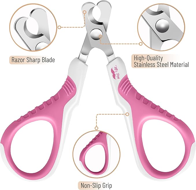 Mr. Pen- Cat Nail Clipper, Stainless Steel, Professional Sharp Cat Claw Trimmer for Small and Medium Cats, Pet Nail Clipper with Sturdy Non Slip Handle