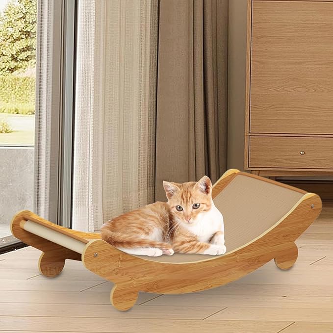 Cats Scratcher Bed Lying Or Curled Up Furniture Protection Sisal Scratcher Board Relaxing Space for Small Dogs, Small