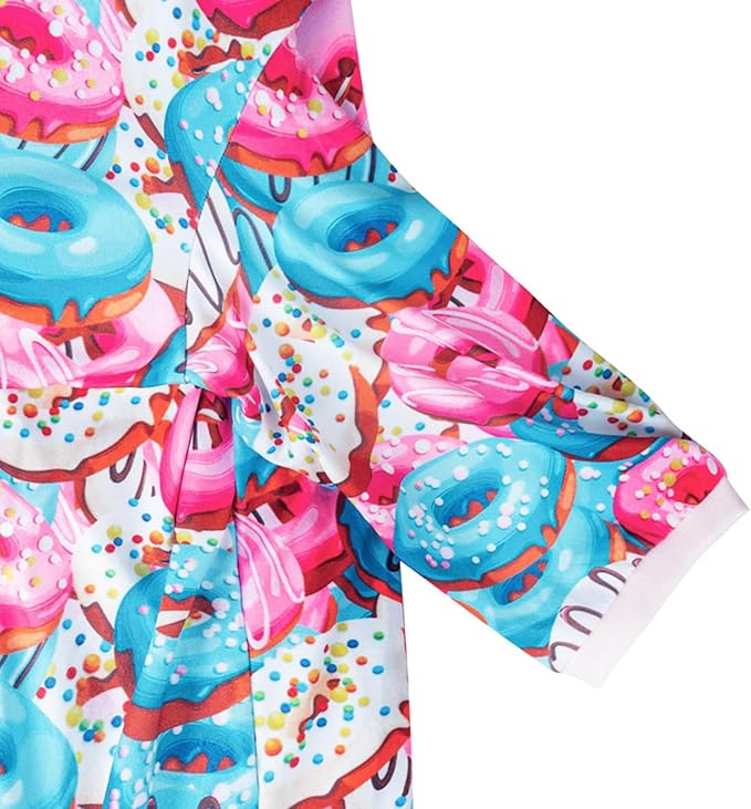 Dog Colorful T Shirts Doughnut Pattern Printed Pet Shirt Softable Pajamas for Small Dogs (XL,Doughnut)