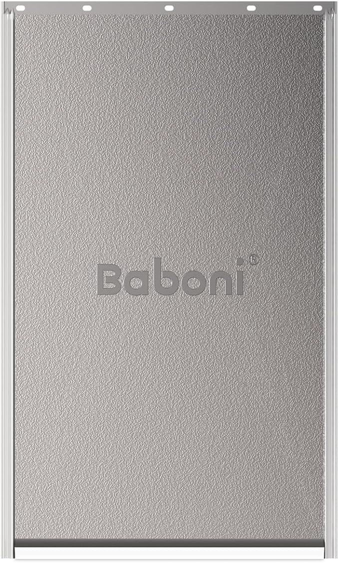 Baboni Replacement Flap for Baboni Plastic Dog Doors Including Screws,White Magnetic Strip,Medium(8 1/8 in x 12 7/8 in)