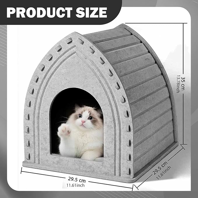 Generic Cat Scratcher Cats Scratching Board Thickened Multipurpose Decor Cat Lounge Bed Furniture Protector for Resting Indoor Kitten, Triangle