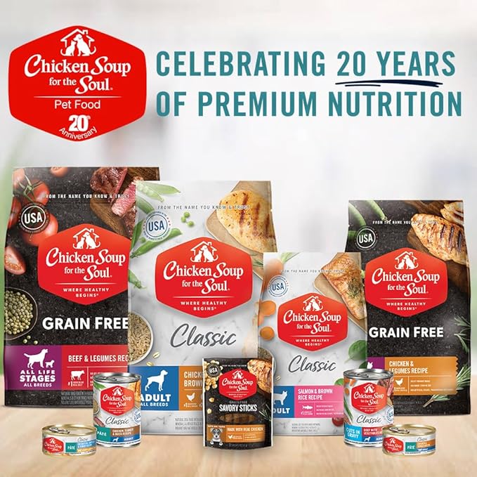 Chicken Soup for the Soul All Natural Premium Crunchy Bites Dog Treats, Real Bacon & Cheese, No By-Products, Artificial Colors, Flavors or Preservatives, Bacon & Cheese, 32oz