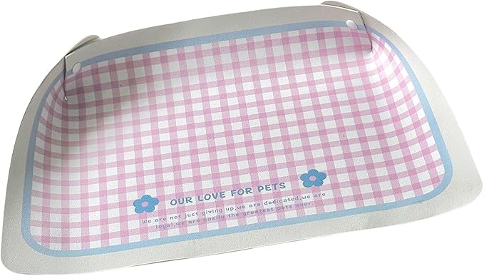 Scratch-Resistant Pet Bowl Mat, PU Placemat for Dogs & Cats, Spill-Proof Design with Easy Maintenance PU Leather Pet Feeding Mat