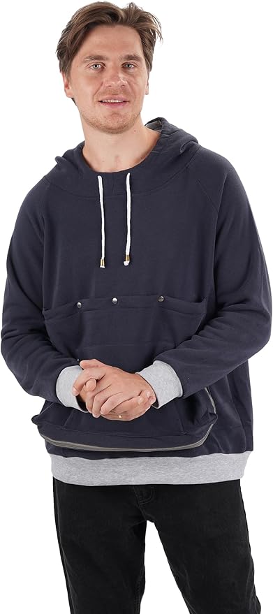 LINYUCHEN Cat Dog Carrier Hoodies – Puppy Kitten Carrying Sweatshirt Large Pet Pocket Pullover Top – Unisex Kangaroo Hoodies