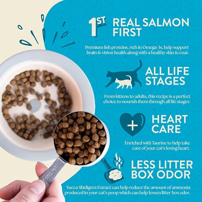 Earthborn Holistic Wild Sea Catch Grain-Free Dry Cat Food, High Protein Salmon & Whitefish Protein Recipe, Omega 3 and 6 Fatty Acids, 12.5 lb Bag