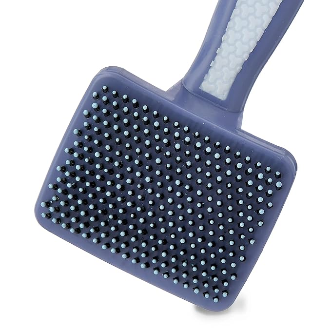 Plastic Cat Pin Brush - Pet Grooming Brush for Long Haired Cats, Kitten, Soft Bristle, Pin for Pets. (Pack of 2)