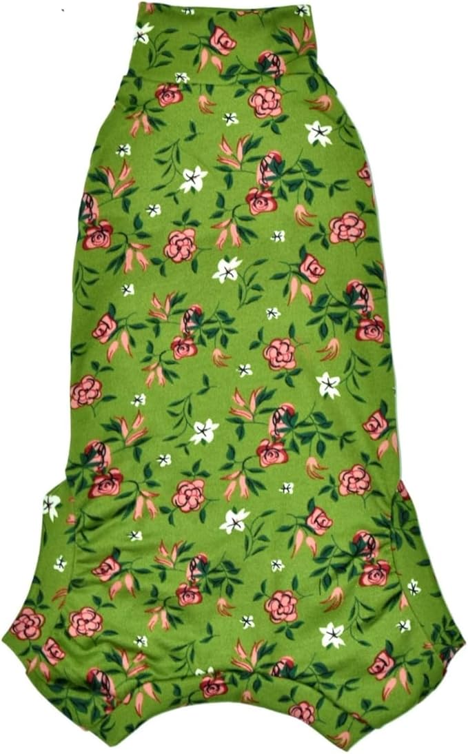 Sphynx Cat Clothes Sleeveless Bodysuit Elastic Hairless Cat Pajamas Pet Clothes Cat Surgery Recovery Suit for Cats Dogs After Surgery Wear Suit (Deep Green, X-Small (2-3 lbs))