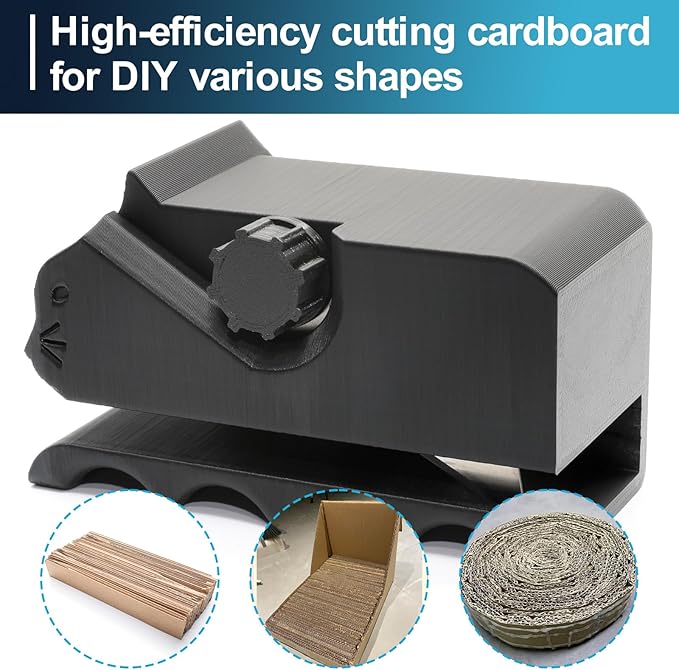 2 Pcs Cardboard Cutter for Cat Scratchers,Hand Cardboard Cutter with 10 Pcs Blade, Recycle Cardboard Boxes into DIY Cat Scratchers, Ergonomic Handle for Precision Cutting – Fun 3D-Printed Cat Design