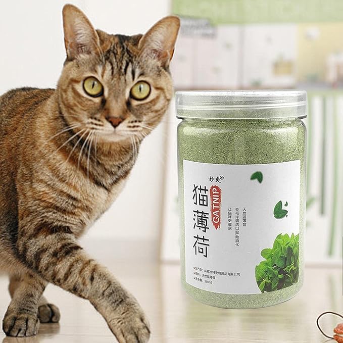 2X Catnip Powder for Cats, Catnip Catnip Dried Leaves Premium Quality Catnip Treats for Cat Toys Happy Kitten Scratcher Post Cat Bed