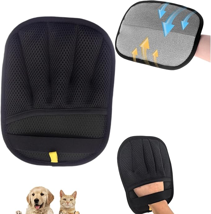 Pet Hair Removal Glove for Cats & Dogs, Large Size 2025 Newly Upgraded Five-Finger Electrostatic Pet Hair Glove, Reliable, Reusable Pet Hair Remover Tool for Clothing, Couch, Carpet, Car Seat