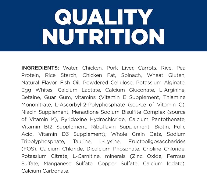 Hill's Prescription Diet k/d Early Support Kidney Care Wet Cat Food, Chicken, Vegetable & Rice Stew, 2.9 oz. Cans, 24-Pack