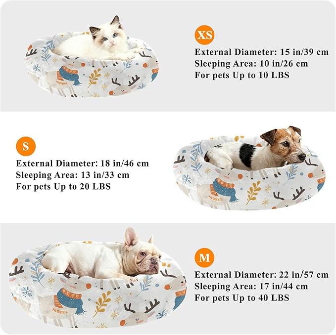 Lovely Elk Winter Pet Bed Medium Size Pet Bed & Dog Furniture